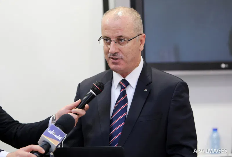 Palestinian Prime Minister Rami Hamdallah, speaks during the opening of department of surgical operations specialist at Palestinian medical complex in the West Bank city of Ramallah, on Nov. 06, 2016. Photo by Prime Mini...