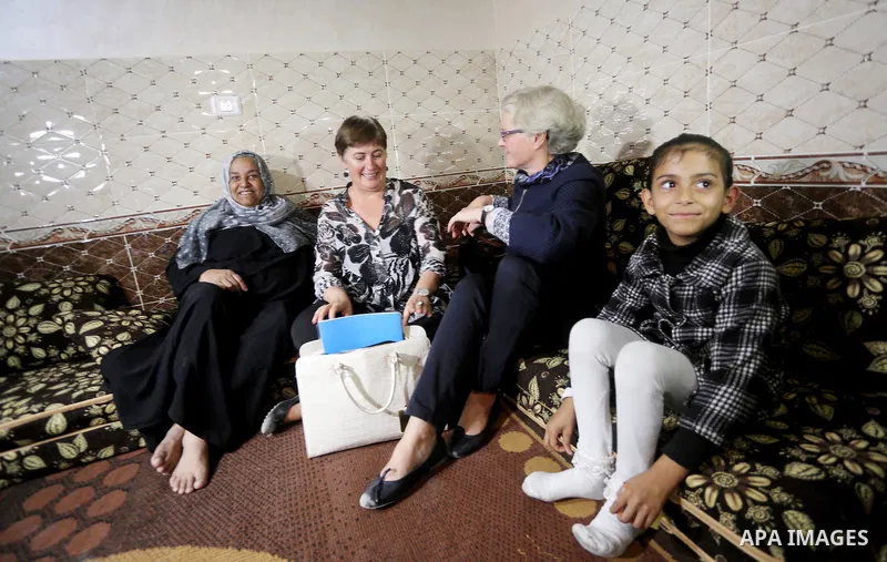 International diplomats visit Gaza strip, on November 8, 2016. Photo by Mohammed Asad