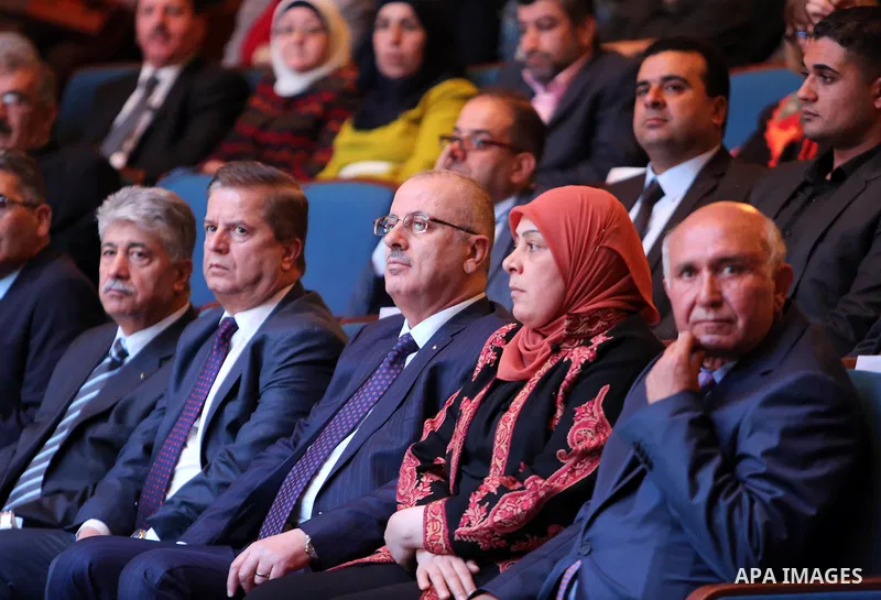 Palestinian Prime Minister Rami Hamdallah attends the opening of 15th international conference of Skin doctors, in the West Bank city of Ramallah, on Nov. 08, 2016. Photo by Prime Minister Office