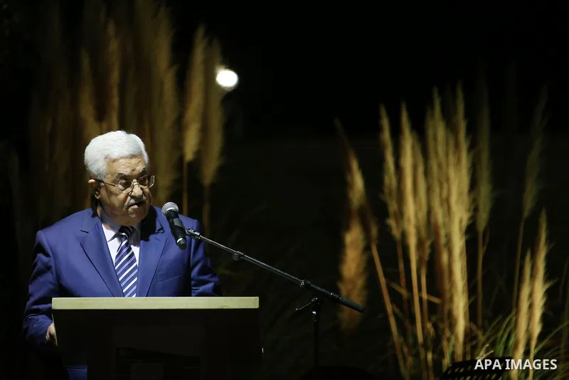 Palestinian President Mahmud Abbas delivers a speech during the inauguration ceremony of late Palestinian leader Yasser Arafat's Museum in the West Bank city of Ramallah on November 9, 2016. The Yasser Arafat Museum open...