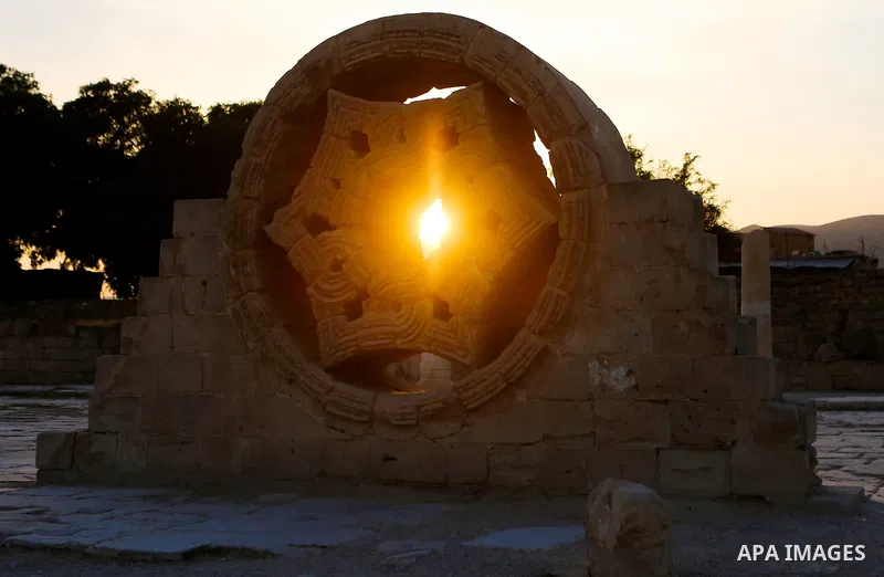 A Picture taken on November 11, 2016 shows the Hisham's Palace archaeological site, in five kilometres north of the West Bank city of Jericho. Photo by Shadi Hatem