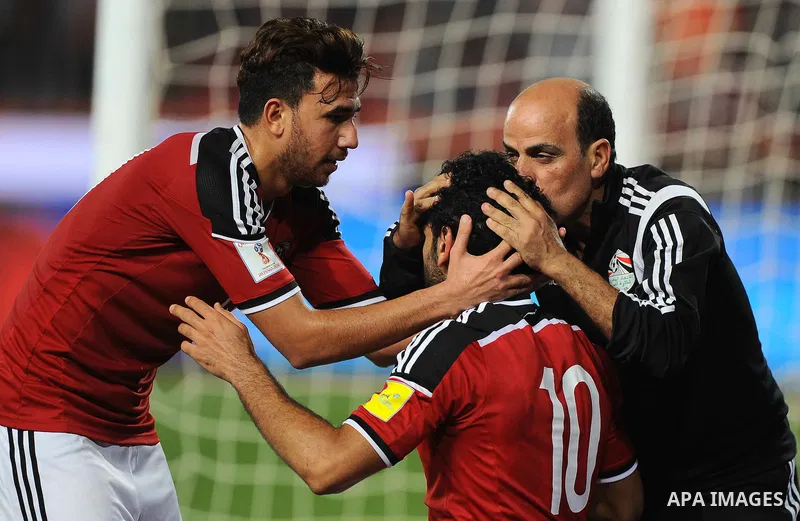 Egypt v Ghana compete during the 2018 World Cup qualifying Group E football match between Egypt and Ghana at the Borg el-Arab Stadium near Alexandria on November 13, 2016. Photo by Stringer