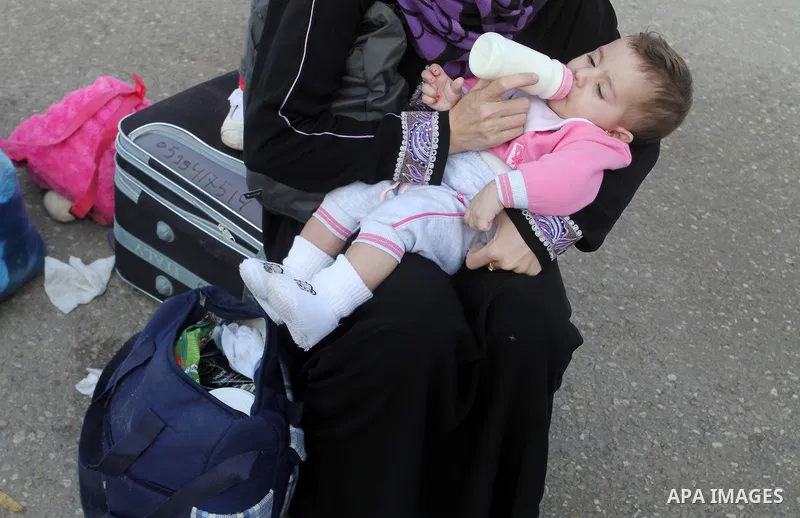 Palestinians wait permission to enter Egypt as they gather at the Rafah border crossing in the southern Gaza Strip on on November 14, 2016. Egypt is due to reopen its Rafah border crossing with Gaza for Five days. Photo...