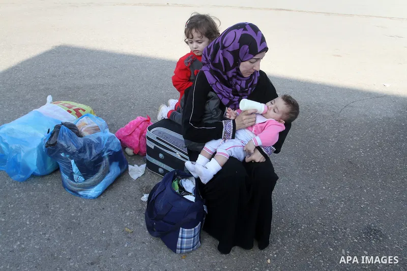 Palestinians wait permission to enter Egypt as they gather at the Rafah border crossing in the southern Gaza Strip on on November 14, 2016. Egypt is due to reopen its Rafah border crossing with Gaza for Five days. Photo...