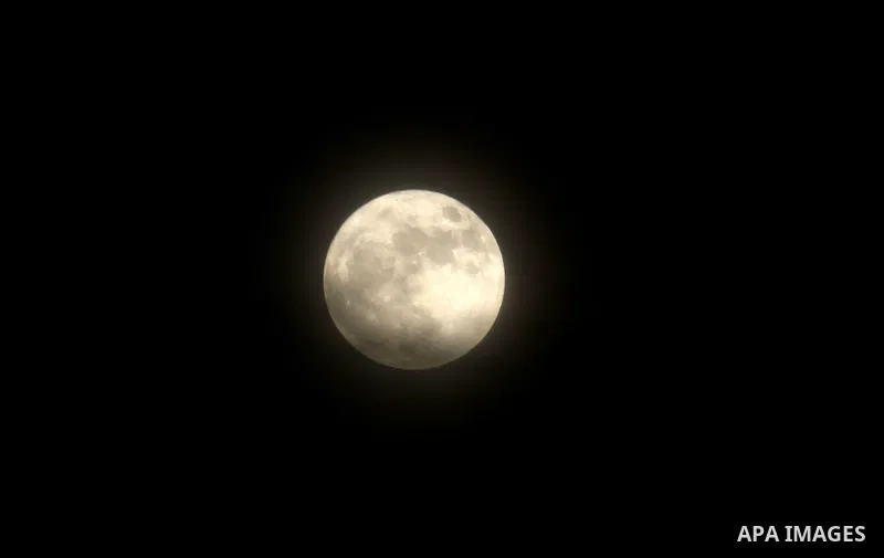 The 'Supermoon' rises over the West Bank city of Nablus on November 14, 2016. The moon will be the closest to Earth since 1948 at a distance of 356,509 kilometres (221,524 miles), creating what NASA described as "an extr...