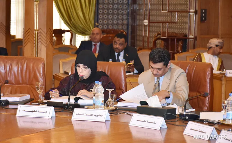 Arab foreign Ministers attend a meeting of the Arab League foreign Ministers in the Egyptian capital Cairo, on November 21, 2016. Photo by Stringer