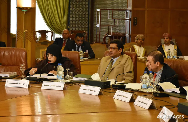 Arab foreign Ministers attend a meeting of the Arab League foreign Ministers in the Egyptian capital Cairo, on November 21, 2016. Photo by Stringer