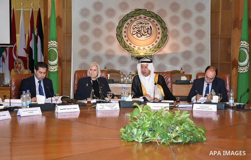 Arab foreign Ministers attend a meeting of the Arab League foreign Ministers in the Egyptian capital Cairo, on November 21, 2016. Photo by Stringer