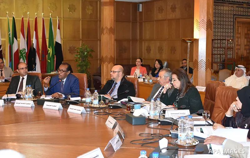 Arab foreign Ministers attend a meeting of the Arab League foreign Ministers in the Egyptian capital Cairo, on November 21, 2016. Photo by Stringer