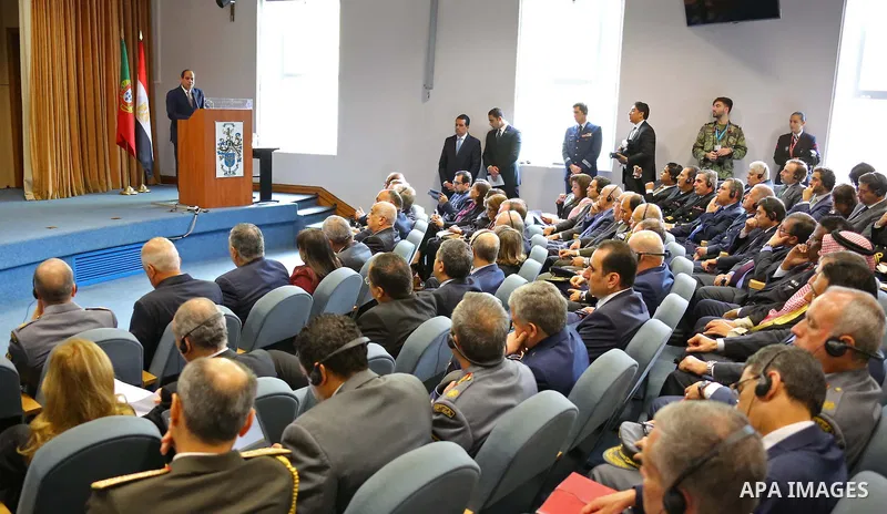 Egyptian President Abdel Fattah al-Sisi visits the Portuguese military academy in Lisbon, Portugal, 22 November 2016. Photo by Egyptian President Office