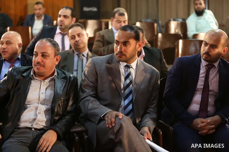 Palestinian and Egyptian Journalists attend a meeting about media and Palestinian society in Cairo, Egypt, on Nov. 23.2016. Photo by Yasser Qudih