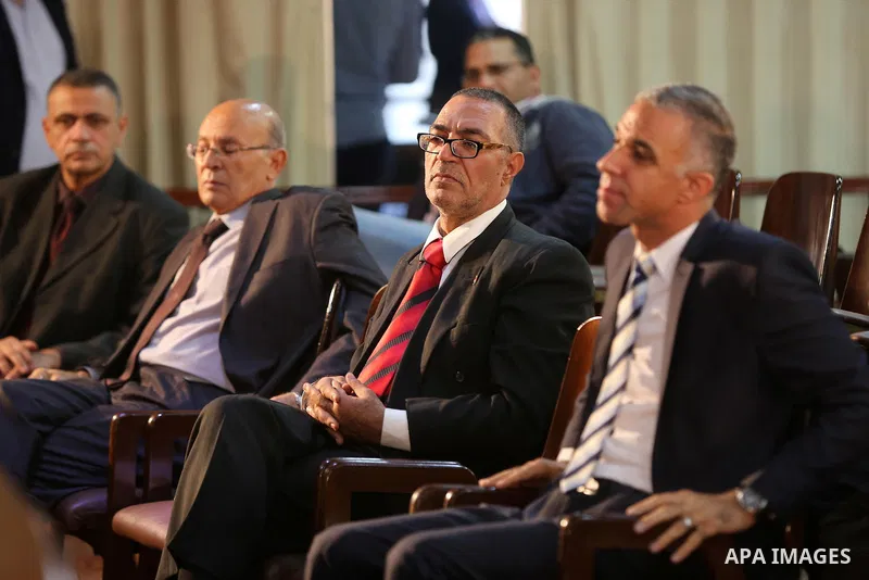 Palestinian and Egyptian Journalists attend a meeting about media and Palestinian society in Cairo, Egypt, on Nov. 23.2016. Photo by Yasser Qudih