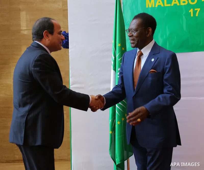 Egyptian President Abdel Fattah al-Sisi, participates in the African summit meetings, in Malabo, Guinea, on November 23, 2016. Photo by Egyptian President Office