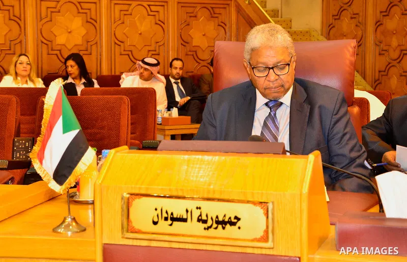 Arab foreign Ministers attend a meeting of the Arab League foreign Ministers in the Egyptian capital Cairo. Photo by Stringer