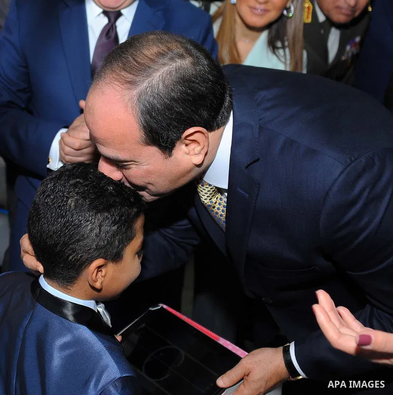 Egyptian President Abdel Fattah al-Sisi attends the opening ceremony of Cairo international exhibition for information and communication technology, in Cairo, Egypt, on Nov. 27, 2016. Photo by Egyptian President Office