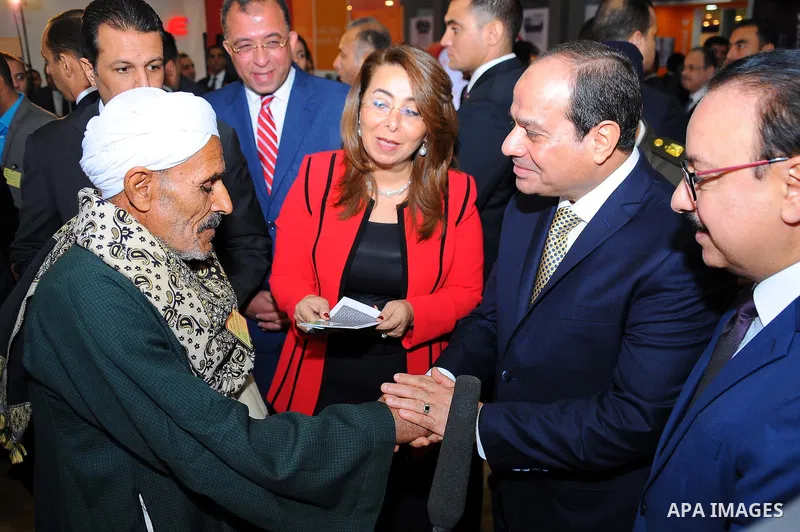 Egyptian President Abdel Fattah al-Sisi attends the opening ceremony of Cairo international exhibition for information and communication technology, in Cairo, Egypt, on Nov. 27, 2016. Photo by Egyptian President Office