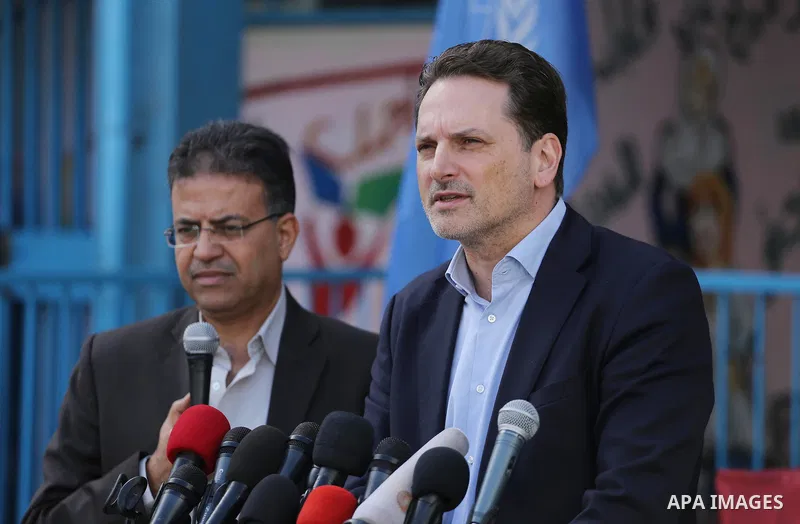 Commissioner-General of the UN Relief and Works Agency (UNRWA) Pierre Krahenbuhl, speaks during a press conference, in Gaza city, on Dec. 01, 2016. Photo by Mohammed Asad