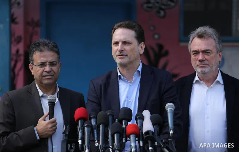 Commissioner-General of the UN Relief and Works Agency (UNRWA) Pierre Krahenbuhl, speaks during a press conference, in Gaza city, on Dec. 01, 2016. Photo by Mohammed Asad