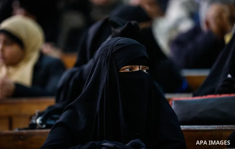 Relatives of Ansar Bait Al-Maqdis group attend their trial in Cairo on December 6, 2016, on charges of assassination of police officers, attempted assassination of interior minister Mohamed Ibrahim and explosions near se...