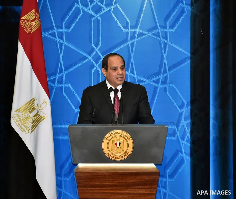 Egyptian President Abdel Fattah al-Sisi speaks during a ceremony of "Mawlid al-Nabawi" or the birth of Prophet Mohammad, in Cairo, Egypt, on Dec. 08, 2016. Photo by Egyptian President Office