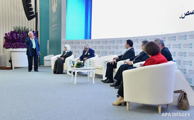 Egyptian President Abdel Fattah al-Sisi, attends the opening of the conference the first league for youth, in Cairo, Egypt, on December 10, 2016. Photo by Egyptian President Office