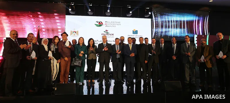 Palestinian Prime Minister Rami Hamdallah, attends the opening ceremony of the Palestine exporter Award 2016, in the Wes bank city of Ramallah, on December 12, 2016. Photo by Prime Minister Office