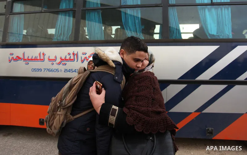 Palestinians wait for travel permits to cross into Egypt through the Rafah border crossing after it was opened by Egyptian authorities for humanitarian cases, in Rafah in the southern Gaza Strip December 17, 2016. Photo...