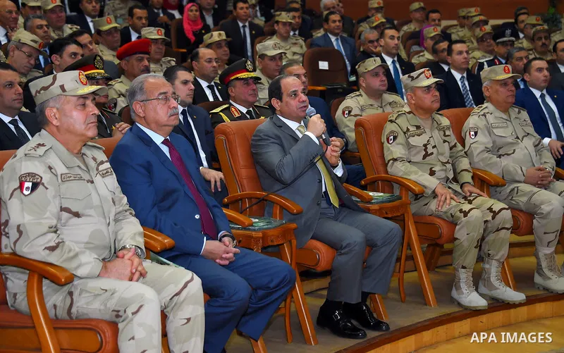 Egyptian President Abdel Fattah al-Sisi attends the opening ceremony of medical complex of the Armed Forces, in Cairo, Egypt, on December 22, 2016. Photo by Egyptian President Office