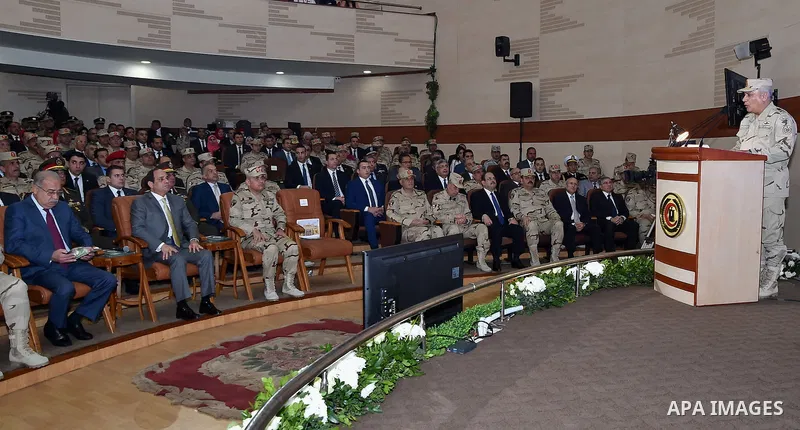 Egyptian President Abdel Fattah al-Sisi attends the opening ceremony of medical complex of the Armed Forces, in Cairo, Egypt, on December 22, 2016. Photo by Egyptian President Office