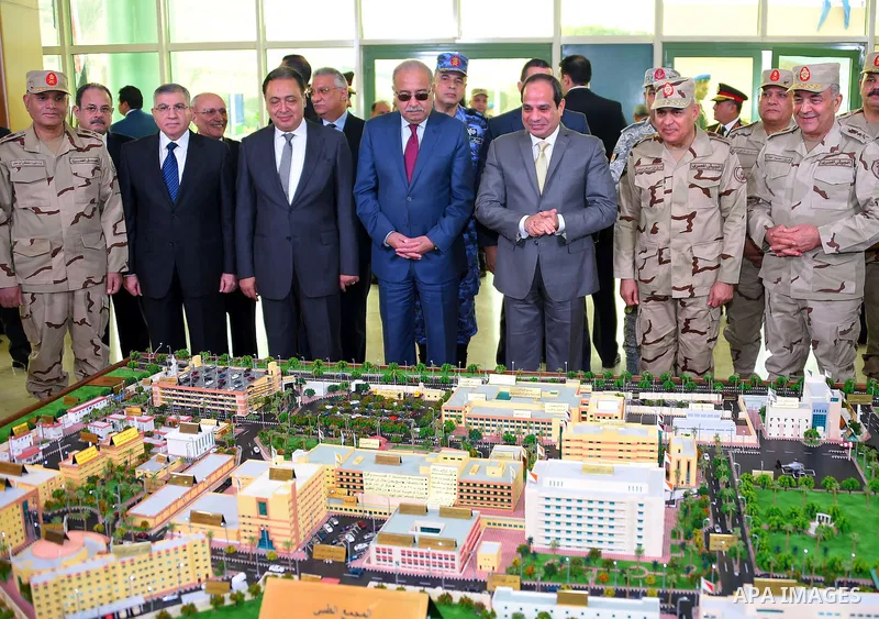 Egyptian President Abdel Fattah al-Sisi attends the opening ceremony of medical complex of the Armed Forces, in Cairo, Egypt, on December 22, 2016. Photo by Egyptian President Office
