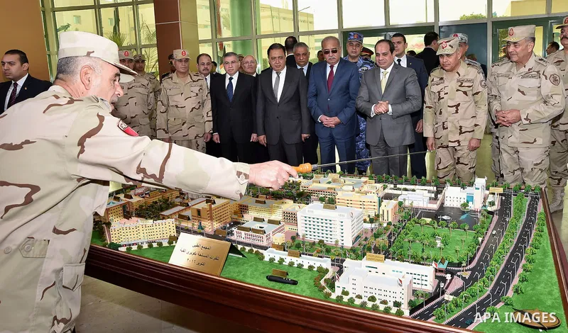 Egyptian President Abdel Fattah al-Sisi attends the opening ceremony of medical complex of the Armed Forces, in Cairo, Egypt, on December 22, 2016. Photo by Egyptian President Office