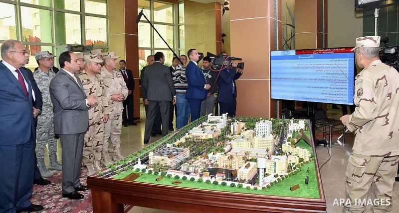 Egyptian President Abdel Fattah al-Sisi attends the opening ceremony of medical complex of the Armed Forces, in Cairo, Egypt, on December 22, 2016. Photo by Egyptian President Office