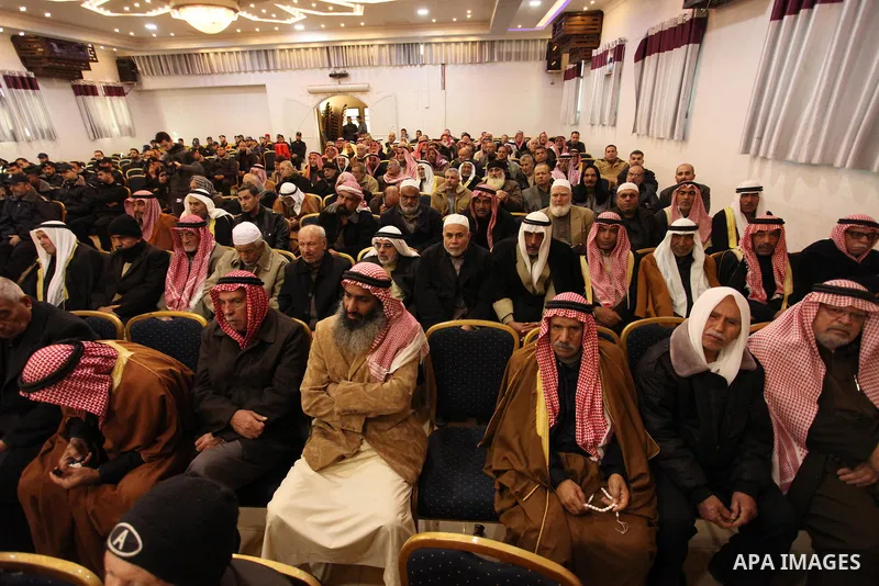 Members of the Palestinian reforms attend a meeting in Deir al-Balah in central Gaza on December 26, 2016. Photo by Ashraf Amra