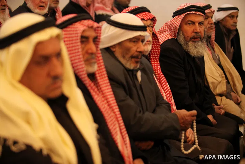 Members of the Palestinian reforms attend a meeting in Deir al-Balah in central Gaza on December 26, 2016. Photo by Ashraf Amra