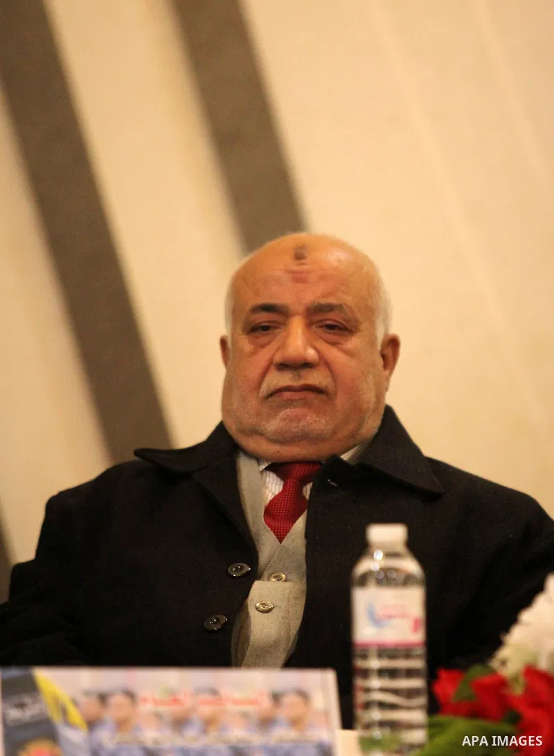 Palestinian Attorney General in Gaza, Ismail Jabr attends a meeting with men of reforms in Deir al-Balah in central Gaza on December 26, 2016. Photo by Ashraf Amra