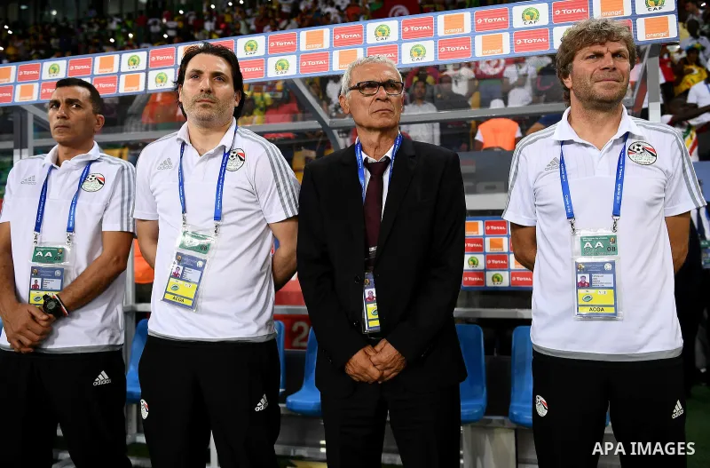 Egypt's Argentinian coach Hector Raul Cuper attends the 2017 Africa Cup of Nations group D football match between Mali and Egypt in Port-Gentil on January 17, 2017. Photo by Stranger