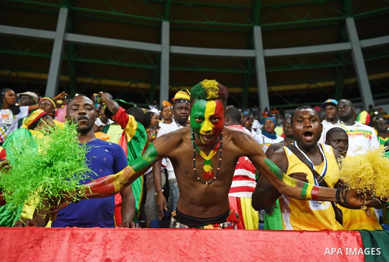 A Mali supporter cheers for his team ahead of the 2017 Africa Cup of Nations group D football match between Mali and Egypt in Port-Gentil on January 17, 2017. Photo by Stranger