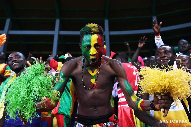A Mali supporter cheers for his team ahead of the 2017 Africa Cup of Nations group D football match between Mali and Egypt in Port-Gentil on January 17, 2017. Photo by Stranger