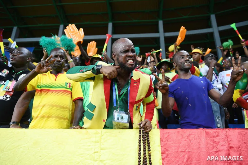 Mali supporters cheer for their team ahead of the 2017 Africa Cup of Nations group D football match between Mali and Egypt in Port-Gentil on January 17, 2017. Photo by Stranger