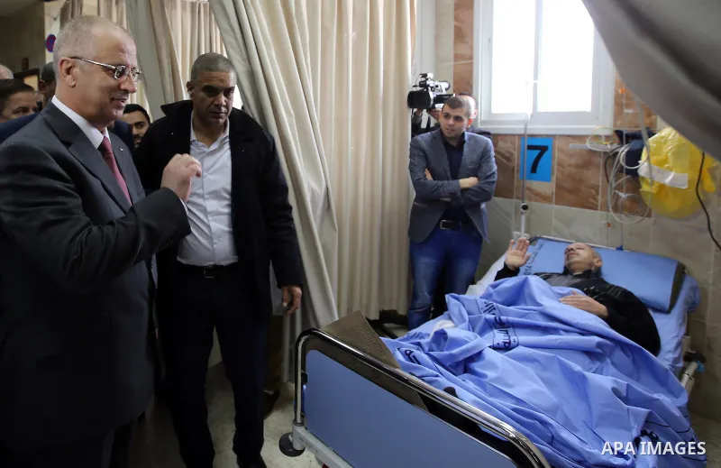 Palestinian Prime Minister Rami Hamdallah attends the opening ceremony of outpatient clinic at Khalil Suleiman Hospital in the West Bank city of Jenin, on January 19, 2017. Photo by Prime Minister Office