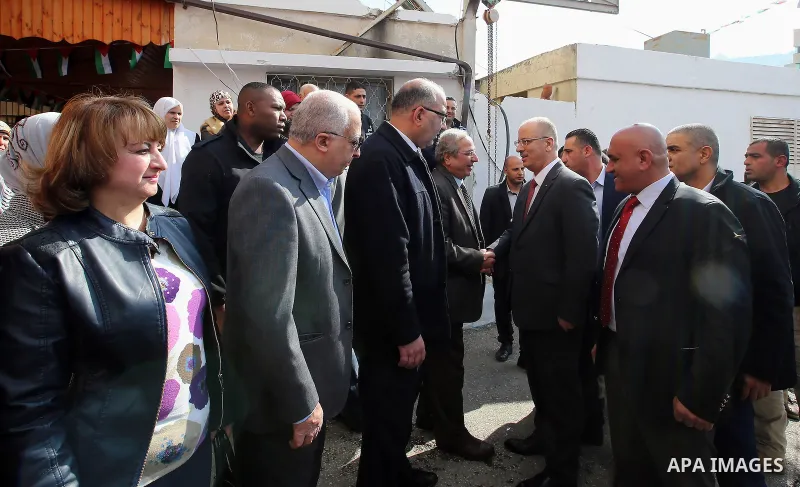 Palestinian Prime Minister Rami Hamdallah attends the opening ceremony of the new emergency building at the national government hospital in the West Bank city of Nablus, on January 19, 2017. Photo by Prime Minister Offic...