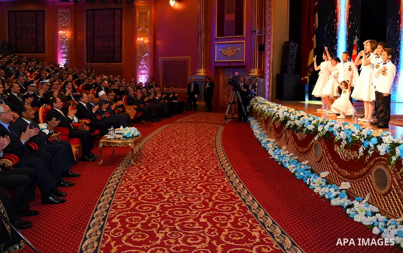 Egyptian President Abdel Fattah al-Sisi participates in a celebration marking Police Day, in Cairo, Egypt, on January 24, 2017. Photo by Egyptian President Office