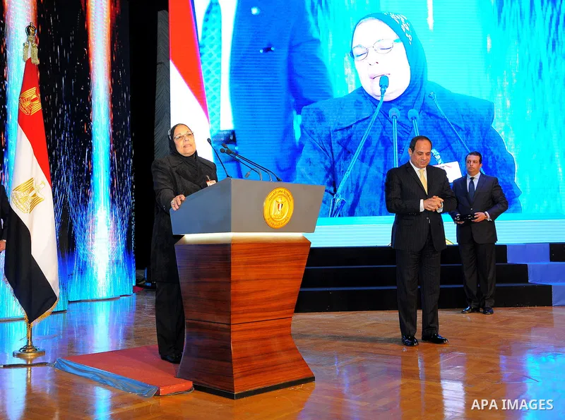 Egyptian President Abdel Fattah al-Sisi participates in a celebration marking Police Day, in Cairo, Egypt, on January 24, 2017. Photo by Egyptian President Office
