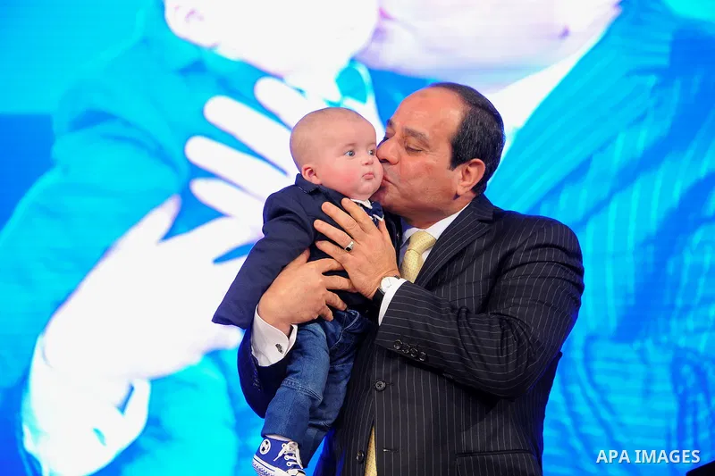 Egyptian President Abdel Fattah al-Sisi participates in a celebration marking Police Day, in Cairo, Egypt, on January 24, 2017. Photo by Egyptian President Office
