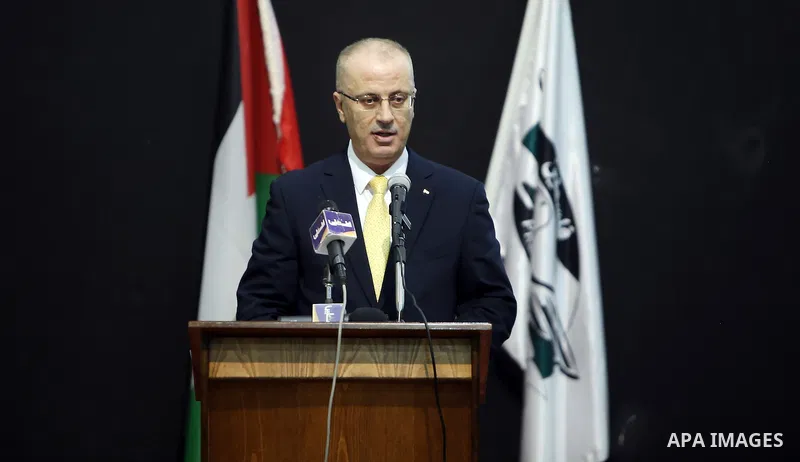 Palestinian Prime Minister Rami Hamdallah speaks during the second annual security conference, in the West Bank city of Jericho, on January 25, 2017. Photo by Prime Minister Office