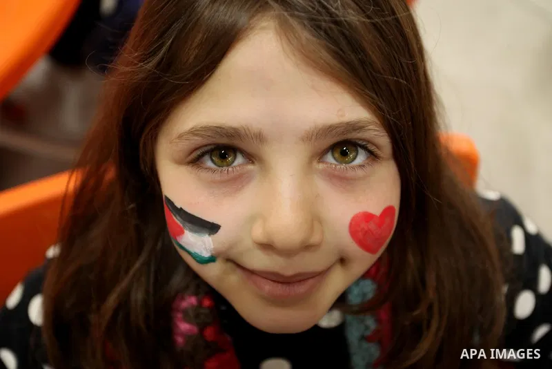 Children of Palestinian prisoners in Israeli jails play during an entertaining day in Gaza City on January 25, 2017. Photo by Ashraf Amra