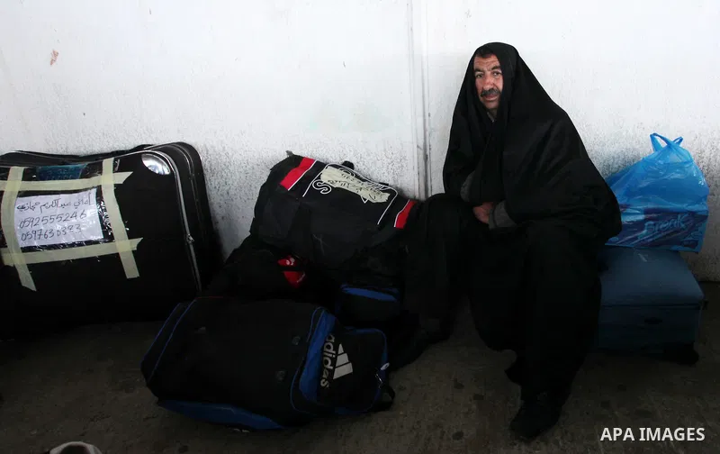 Palestinians wait for travel permits to cross into Egypt through the Rafah border crossing after it was opened by Egyptian authorities for humanitarian cases, in Rafah in the southern Gaza Strip January 28, 2017. Photo b...