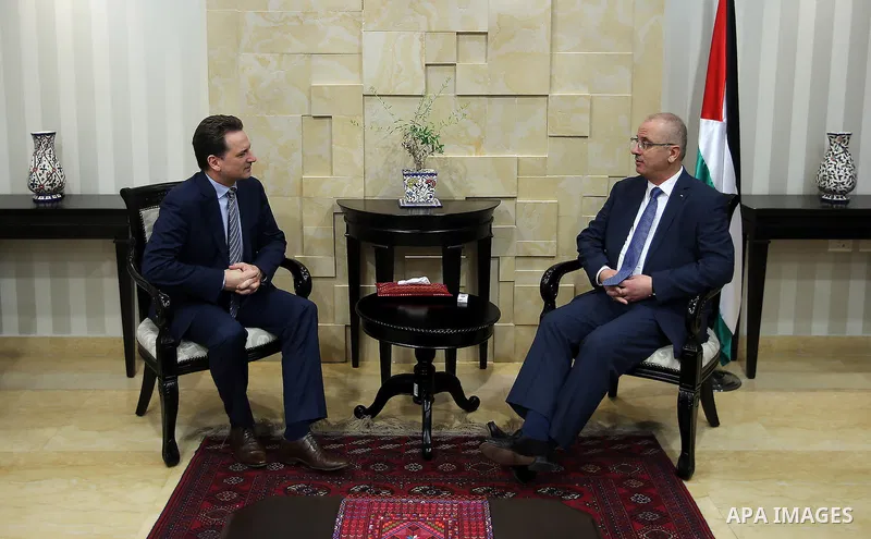 Palestinian Prime Minister, Rami Hamdallah, meets with Commissioner-General of the UN Relief and Works Agency (UNRWA) Pierre Krahenbuhl, in the West Bank city of Ramallah, on February 5, 2017. Photo by Prime Minister Off...