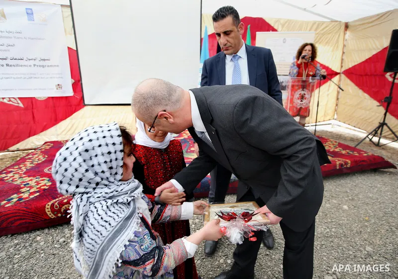 Palestinian Prime Minister Rami Hamdallah attends the ceremony of FAIR Programme, in the West Bank city of Jericho on February 8, 2017. Photo by Prime Minister Office