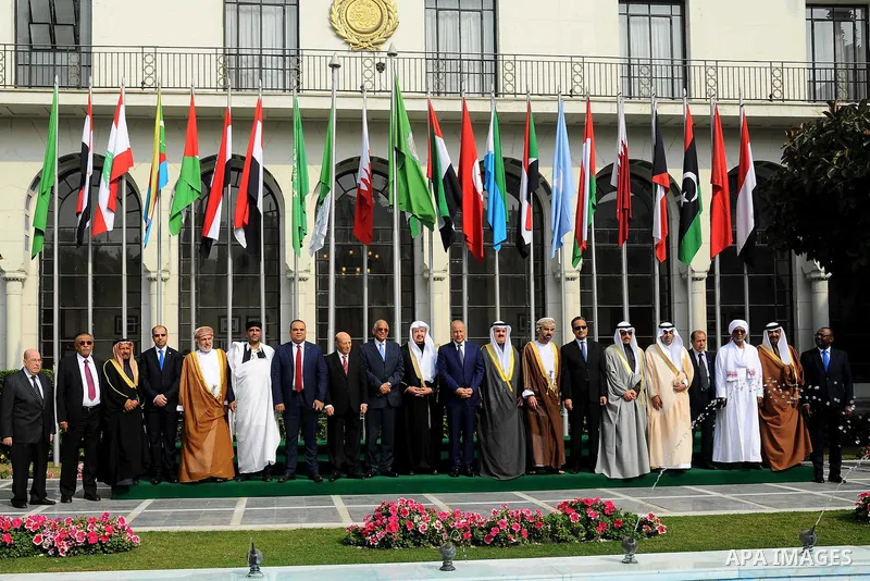 Heads of Arab Parliaments attend a meeting at the Arab League headquarters in Cairo, Egypt, on Feb. 11, 2017. Photo by Stranger
